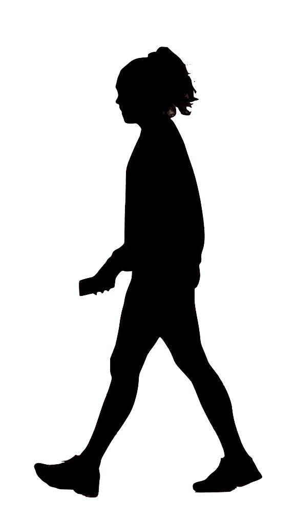 Walking silhouette